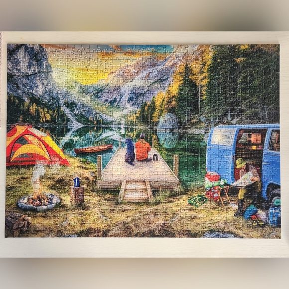 Ravensburger "Calm Campsite" 1000 piece Jigsaw Puzzle - Picture 7 of 7